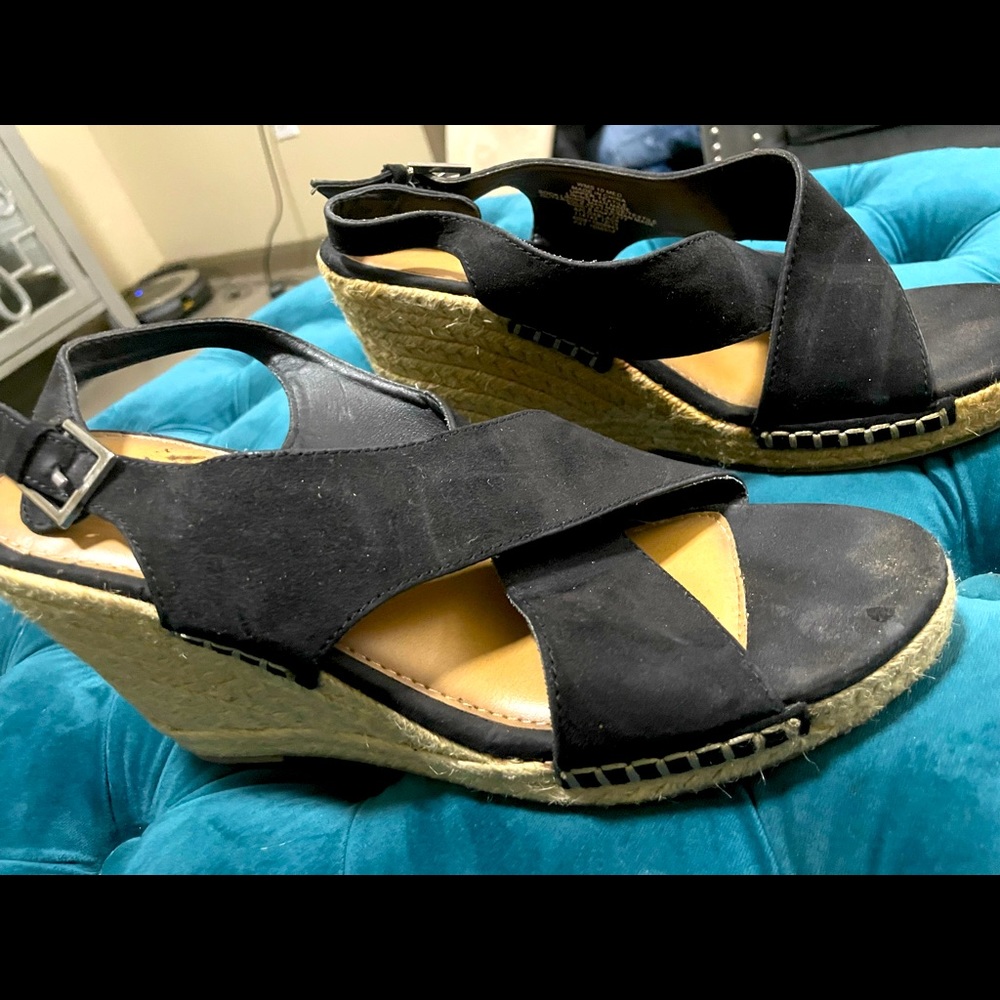 Black espadrilles